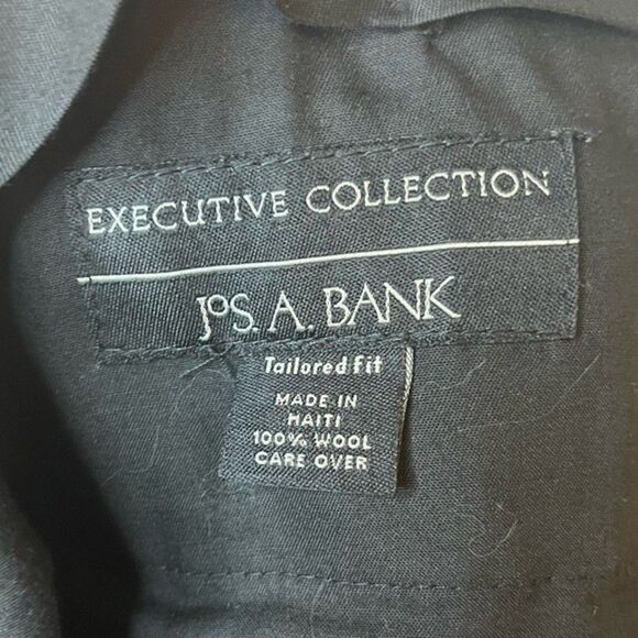 Jos. A. Banks Executive Collection Tailored Fit Gray Dress Pants Size 34 Waist - Picture 4 of 8